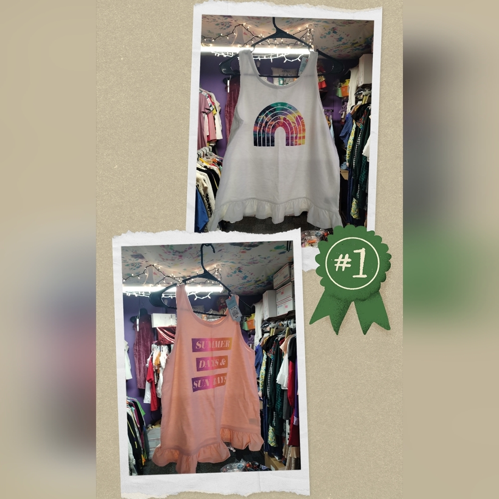 Colorful Graphic Tank Tops. 🩷